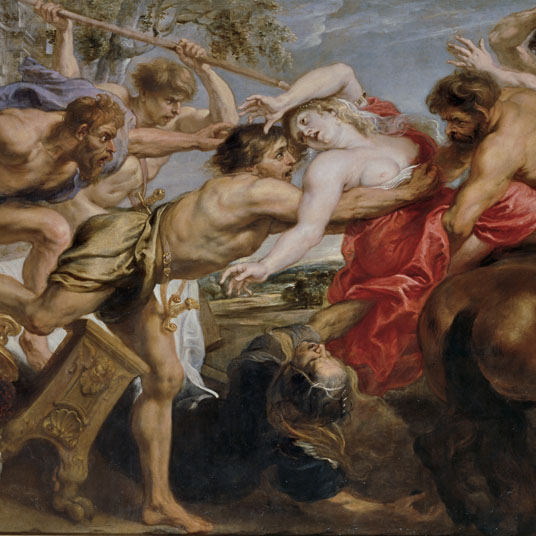 Peter Paul Rubens (Flemish, 1577–1640), Rape of Hippodamia (The Lapiths and the Centaurs) (detail), 1636–38, oil on canvas, 71 7 Peter Paul Rubens (Flemish, 1577–1640), Rape of Hippodamia (The Lapiths and the Centaurs) (detail), 1636–38, oil on canvas, 71 7